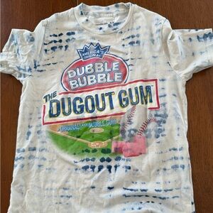 Abercrombie Kids Dugout Gum Graphic Tee - Blue and White